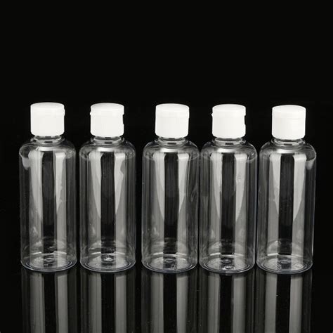 100ml clear plastic travel bottles.